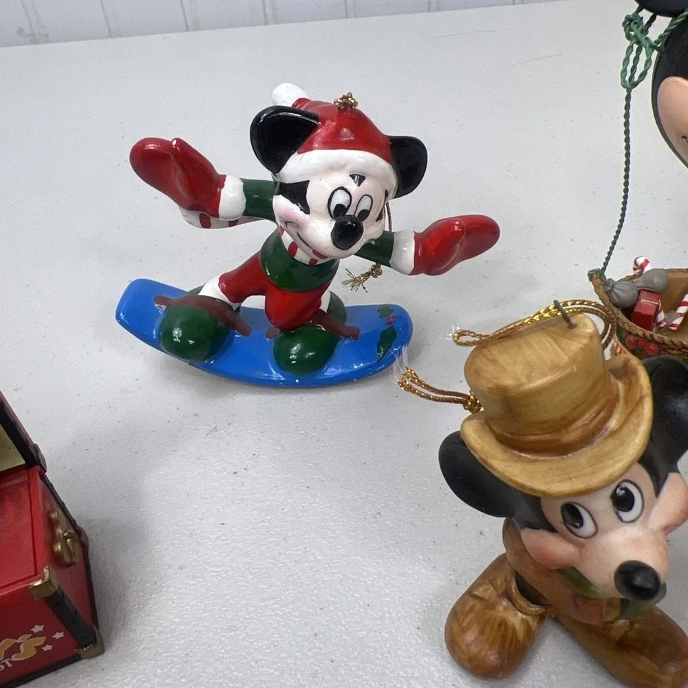 Disney‎ Mickey Mouse Christmas ornament Lot of 8